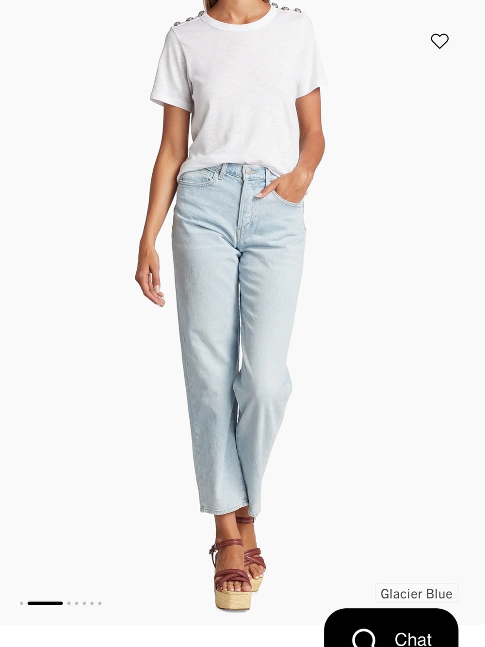 Veronica Beard Glacier Blue High-Rise Straight Women's Jeans